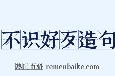 不识好歹造句是什么意思的图片